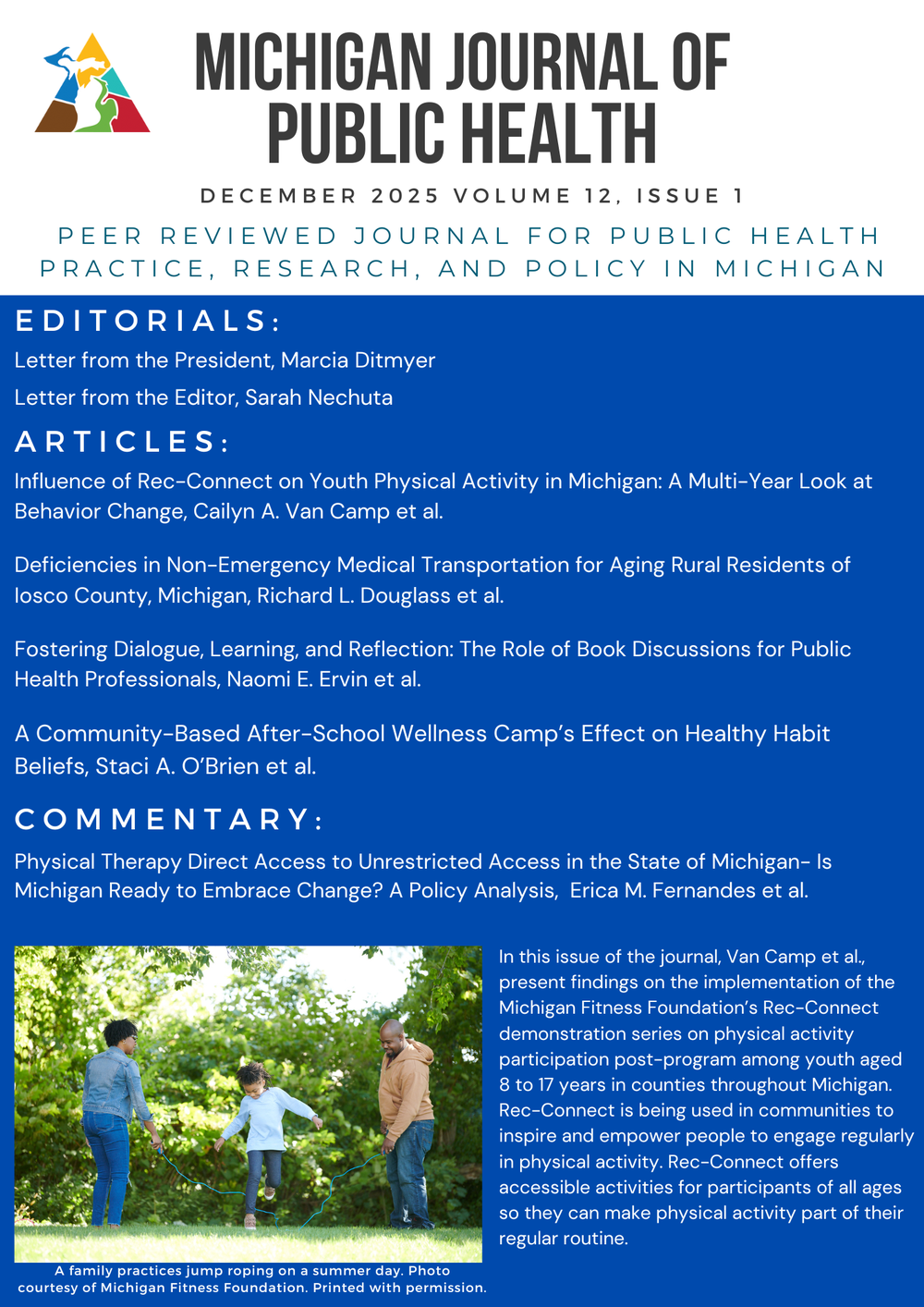 MPH Student/Faculty Wellness Camp Project Spotlight